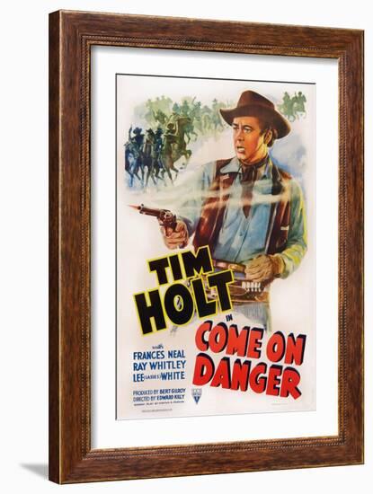 Come on Danger, Tim Holt, 1942-null-Framed Art Print