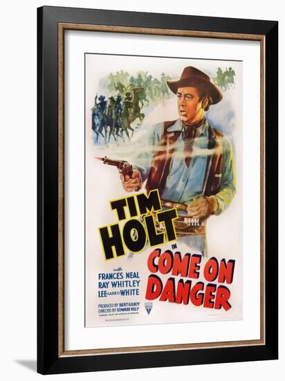 Come on Danger, Tim Holt, 1942-null-Framed Art Print