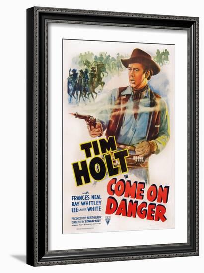 Come on Danger, Tim Holt, 1942-null-Framed Art Print