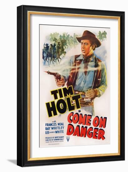 Come on Danger, Tim Holt, 1942-null-Framed Art Print