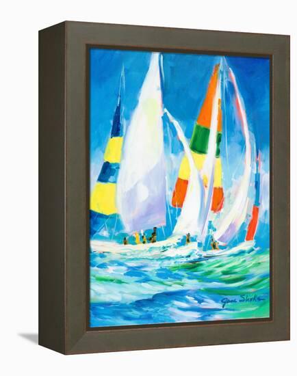 Come Sail Away-Jane Slivka-Framed Stretched Canvas