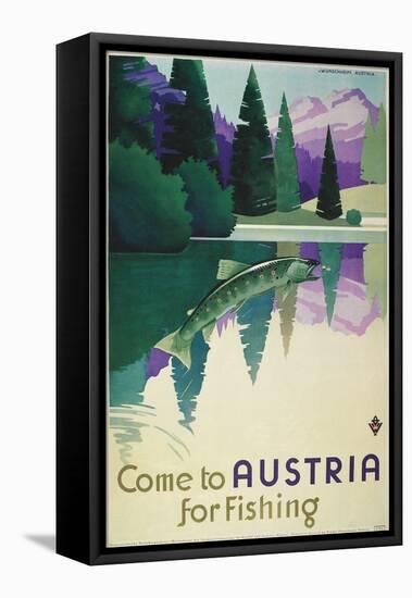 Come to Austria for Fishing-null-Framed Stretched Canvas