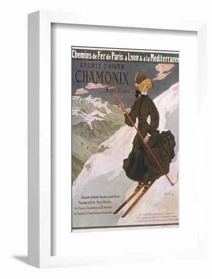 Come to Chamonix for the Very Finest Skiing-Abel Faivre-Framed Photographic Print