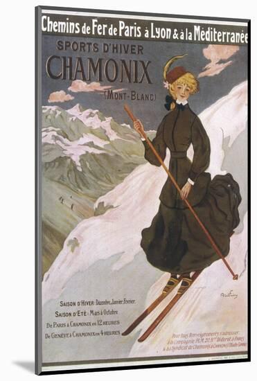 Come to Chamonix for the Very Finest Skiing-Abel Faivre-Mounted Photographic Print