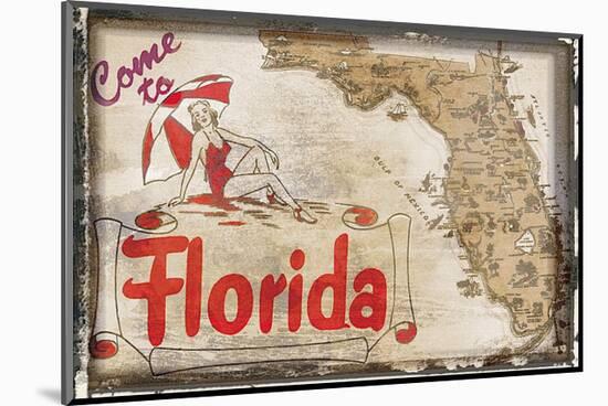 Come to Florida-null-Mounted Art Print