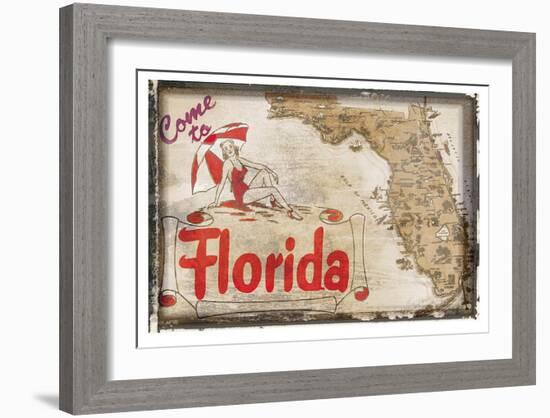 Come to Florida-null-Framed Art Print