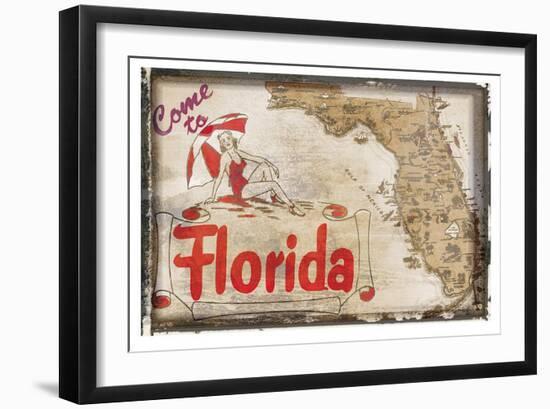 Come to Florida-null-Framed Art Print