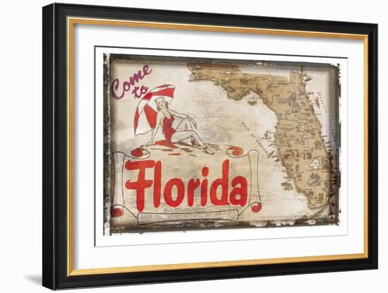 Come to Florida-null-Framed Art Print