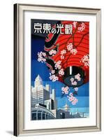 "Come to Tokyo" Vintage Japanese Travel Poster, 1930s-Piddix-Framed Art Print