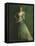 Comedia, C.1892-94 (Oil on Panel)-Thomas Wilmer Dewing-Framed Premier Image Canvas