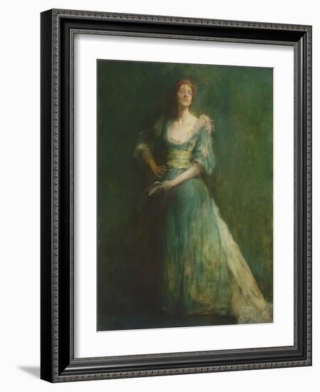 Comedia, C.1892-94 (Oil on Panel)-Thomas Wilmer Dewing-Framed Giclee Print