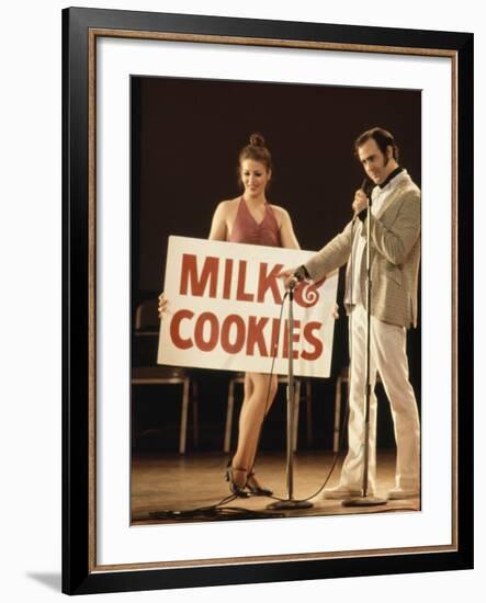 Comedian / Actor Andy Kaufman During Performance at Carnegie Hall-Ted Thai-Framed Premium Photographic Print