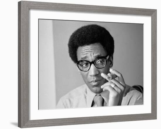 Comedian Bill Cosby Holding Cigar-Alfred Eisenstaedt-Framed Premium Photographic Print