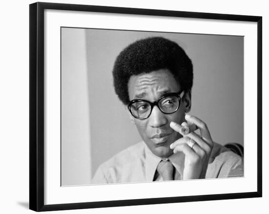 Comedian Bill Cosby Holding Cigar-Alfred Eisenstaedt-Framed Premium Photographic Print