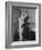 Comedian Groucho Marx Embracing a Woman-null-Framed Photographic Print