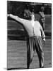 Comedian Jackie Gleason Playing Golf at Broadmoor Hotel During Publicity Tour Regarding His Return-Allan Grant-Mounted Premium Photographic Print