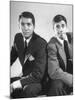 Comedian Jerry Lewis and Dean Martin Posing Side by Side-Ralph Morse-Mounted Premium Photographic Print