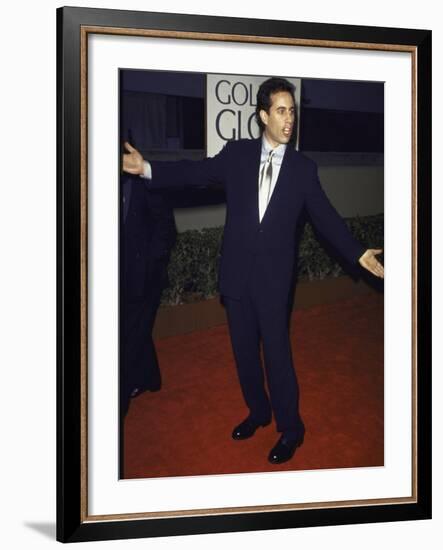 Comedian Jerry Seinfeld at Golden Globe Awards-Mirek Towski-Framed Premium Photographic Print