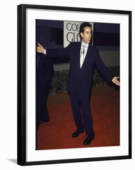 Comedian Jerry Seinfeld at Golden Globe Awards-Mirek Towski-Framed Premium Photographic Print