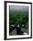 Comedian Jerry Seinfeld Perching Precariously on Roof Ledge Overlooking Central Park-Ted Thai-Framed Premium Photographic Print