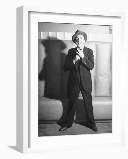 Comedian Jimmy Durante Performing-null-Framed Photographic Print