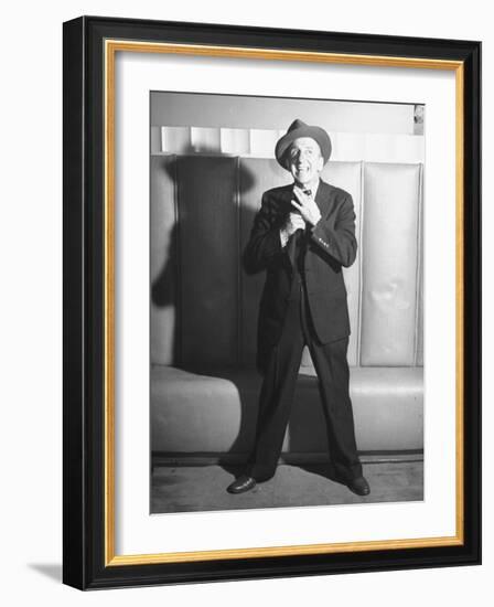 Comedian Jimmy Durante Performing-null-Framed Photographic Print