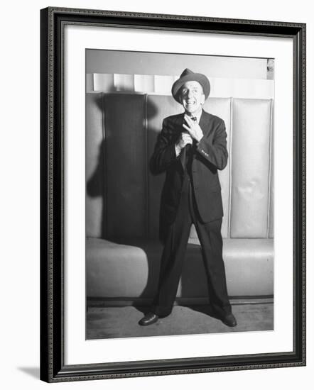 Comedian Jimmy Durante Performing-null-Framed Photographic Print