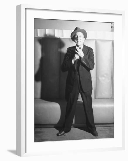 Comedian Jimmy Durante Performing-null-Framed Photographic Print