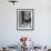 Comedian Mort Sahl at Home Reading Newspaper-Grey Villet-Framed Premium Photographic Print displayed on a wall