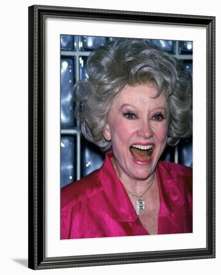 Comedian Phyllis Diller Laughing-null-Framed Premium Photographic Print