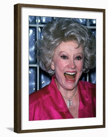 Comedian Phyllis Diller Laughing-null-Framed Premium Photographic Print