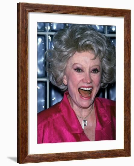 Comedian Phyllis Diller Laughing-null-Framed Premium Photographic Print