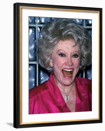 Comedian Phyllis Diller Laughing-null-Framed Premium Photographic Print