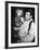 Comedian Robin Williams Carrying Son Zachary-null-Framed Premium Photographic Print