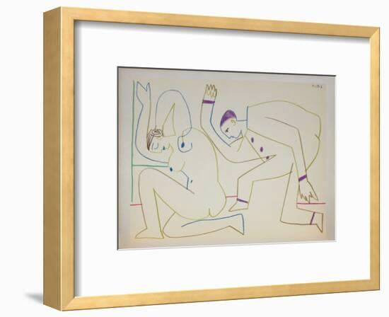 Comédie Humaine : 31.1.54 II-Pablo Picasso-Framed Premium Edition