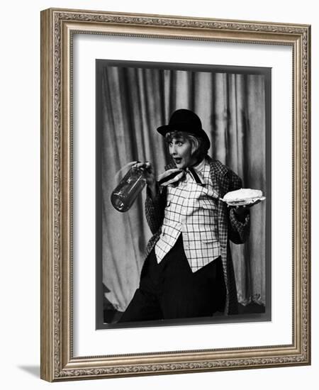 Comedienne Lucille Ball Clowns During TV Episode of "I Love Lucy"-Loomis Dean-Framed Photographic Print