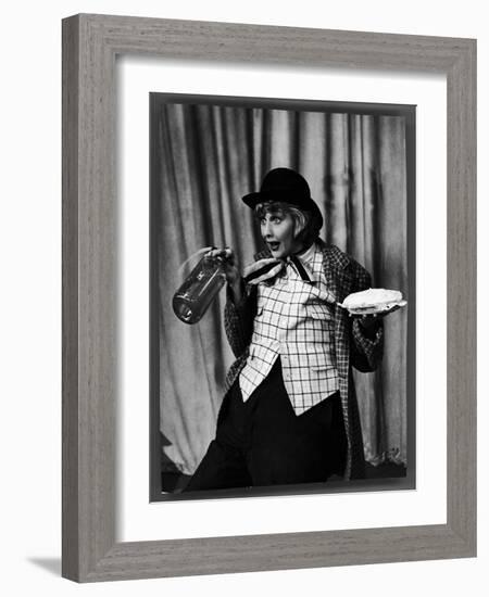 Comedienne Lucille Ball Clowns During TV Episode of "I Love Lucy"-Loomis Dean-Framed Photographic Print