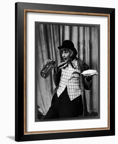 Comedienne Lucille Ball Clowns During TV Episode of "I Love Lucy"-Loomis Dean-Framed Photographic Print