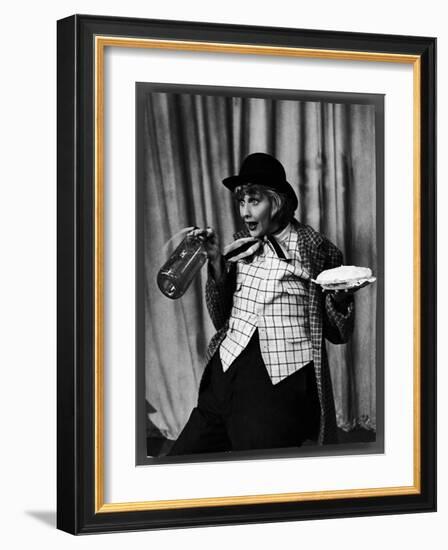 Comedienne Lucille Ball Clowns During TV Episode of "I Love Lucy"-Loomis Dean-Framed Photographic Print