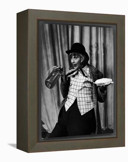 Comedienne Lucille Ball Clowns During TV Episode of "I Love Lucy"-Loomis Dean-Framed Premier Image Canvas
