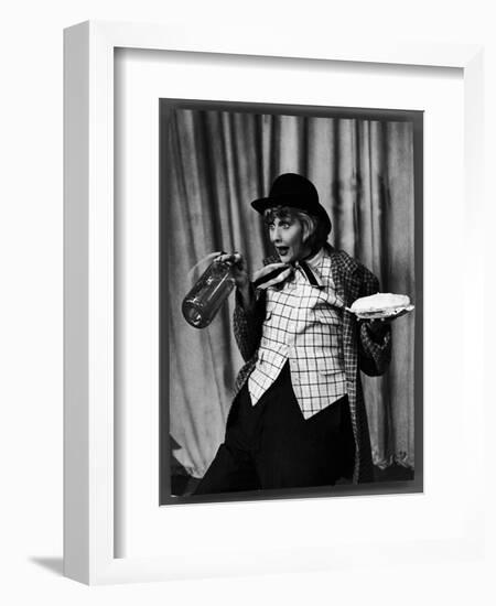 Comedienne Lucille Ball Clowns During TV Episode of "I Love Lucy"-Loomis Dean-Framed Photographic Print