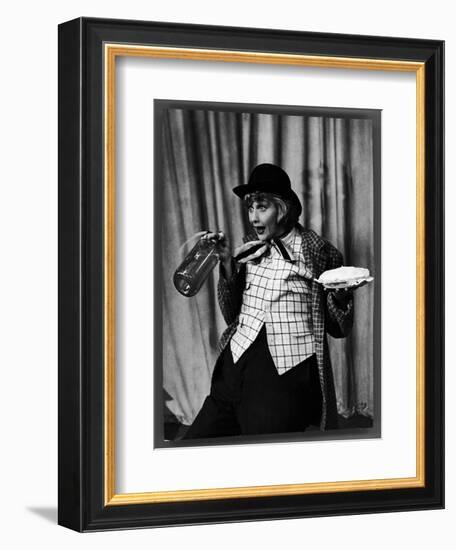 Comedienne Lucille Ball Clowns During TV Episode of "I Love Lucy"-Loomis Dean-Framed Photographic Print