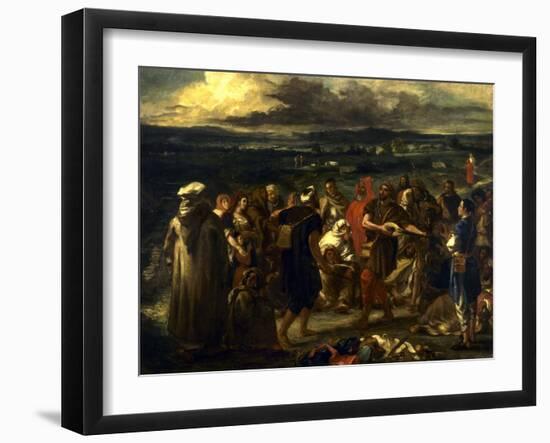 Comédiens ou bouffons arabes (1848)-Eugene Delacroix-Framed Giclee Print