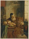 Faust at His Studies Muses on the Power of Magic-Comeleran-Mounted Art Print