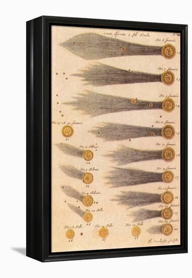 Comet Illustrations, 1667-null-Framed Premier Image Canvas