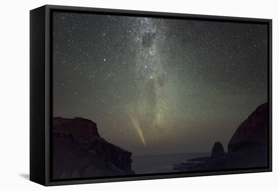 Comet Lovejoy And the Milky Way-Alex Cherney-Framed Premier Image Canvas