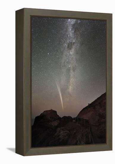 Comet Lovejoy And the Milky Way-Alex Cherney-Framed Premier Image Canvas