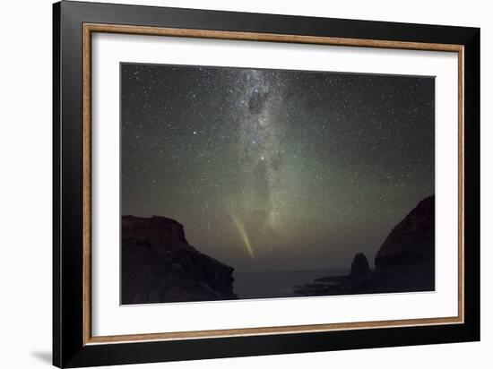 Comet Lovejoy And the Milky Way-Alex Cherney-Framed Photographic Print