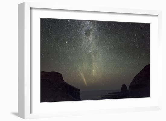 Comet Lovejoy And the Milky Way-Alex Cherney-Framed Photographic Print