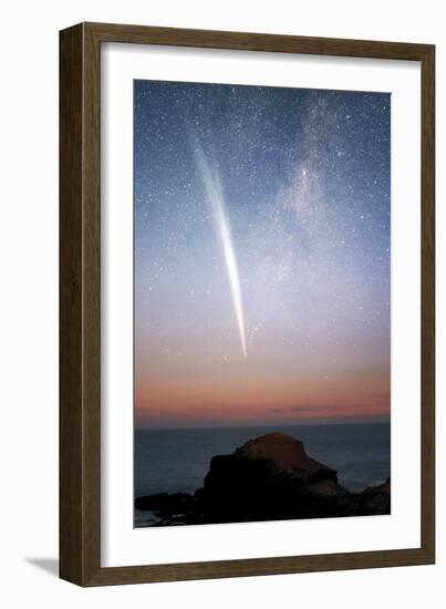 Comet Lovejoy At Dawn-Alex Cherney-Framed Photographic Print